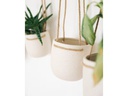 Esmée Blumentopf zum Hängen 12 cm, Beige