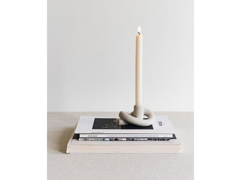 Esmée Kerzenständer Twist 7 cm, Beige