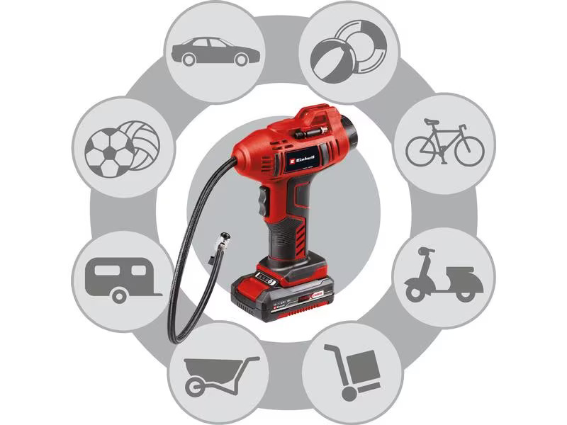 Einhell Automotive Akku-Kompressor CE-AP 18+CE-CC 18+2.0 Ah Kit