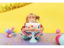 Partydeco Kerze Happy Birthday 2.5 cm, Mehrfarbig