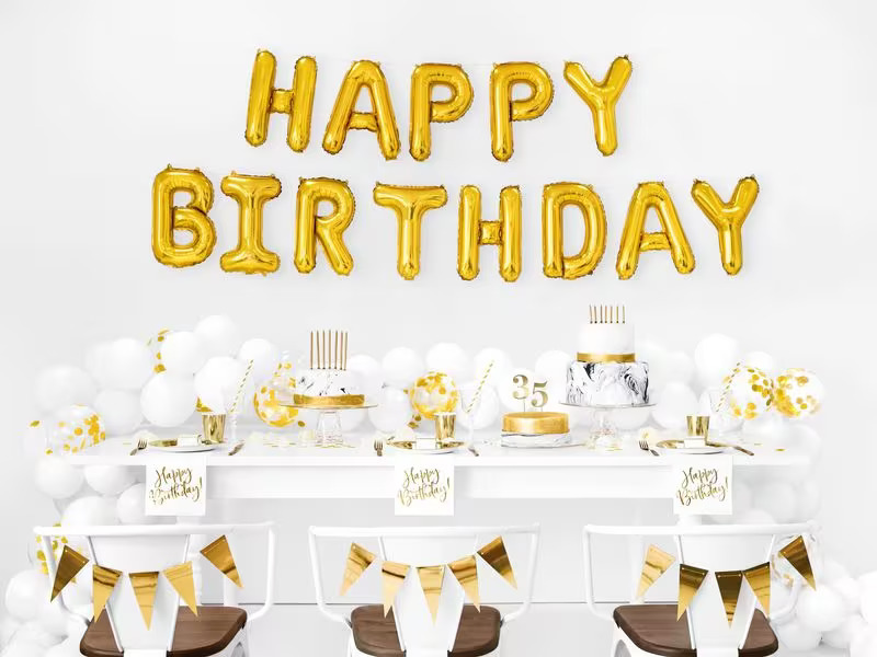 Partydeco Kerze 12.5 cm, 12-teiig, Gold
