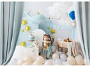Partydeco Folienballon Wal 93 x 60 cm, Himmelblau