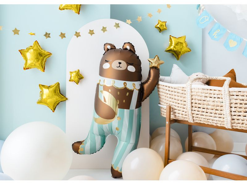 Partydeco Folienballon Teddybär 72 x 104 cm