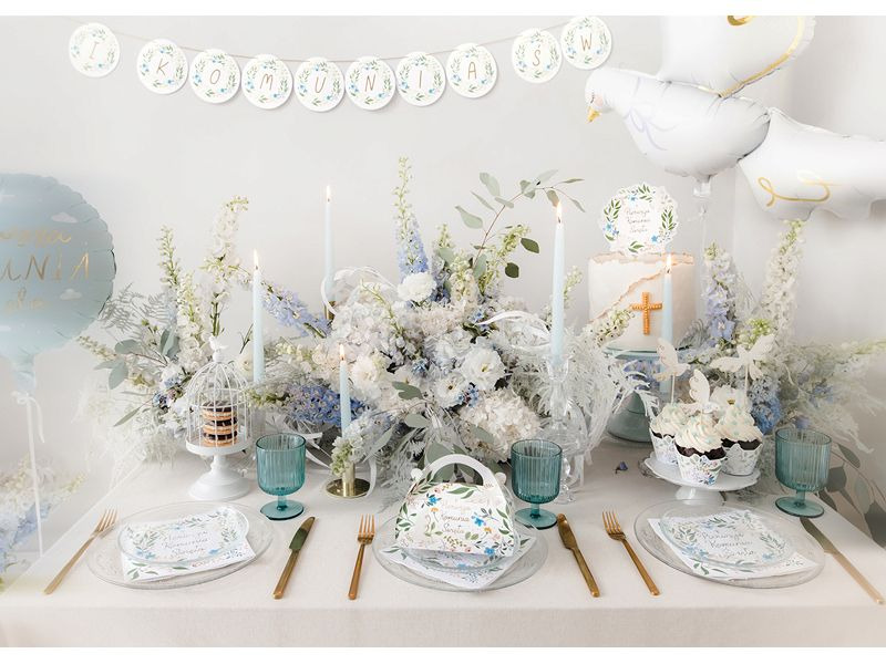 Partydeco Folienballon Taube 80 x 100 cm, Weiss