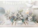 Partydeco Folienballon Taube 80 x 100 cm, Weiss