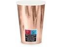Partydeco Einwegbecher Uni 220 ml, 6 Stück, Rosegold