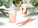Partydeco Einwegbecher Uni 220 ml, 6 Stück, Rosegold