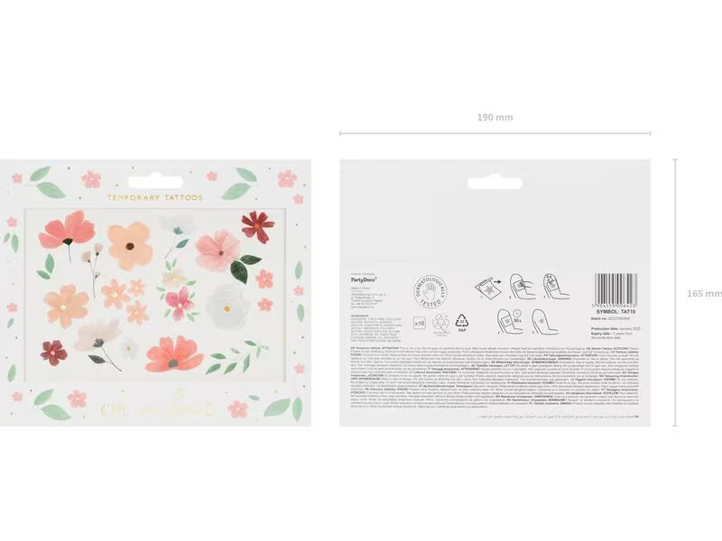 Partydeco Tattoo Set I'm in love