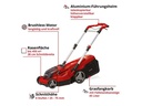 Einhell Akku-Rasenmäher RASARRO 36/38 (2 x 4 Ah)