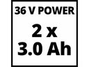 Einhell Akku-Rasenmäher RASARRO 36/34 (2 x 3.0Ah)