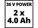 Einhell Akku-Rasenmäher GE-CM 36/43 Li M (2 x 4.0Ah)