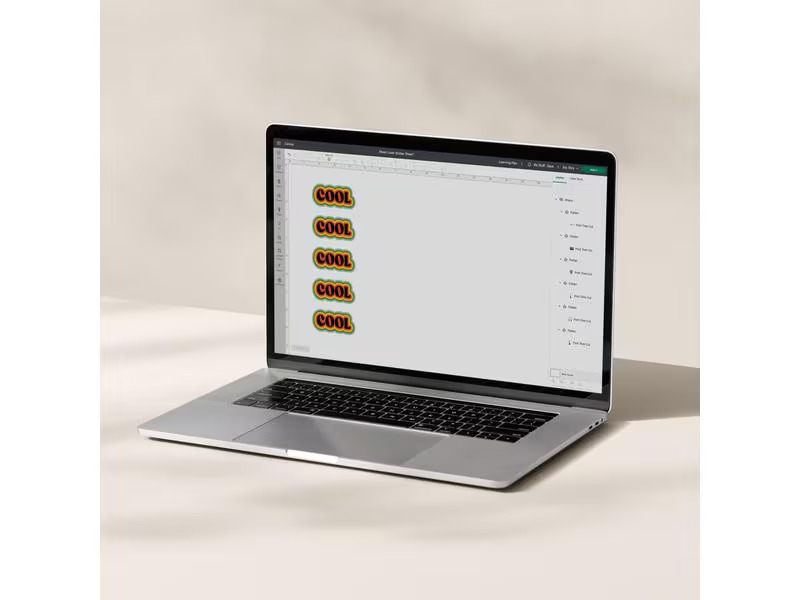Cricut Vinylfolie Joy Xtra bedruckbar A4, 12 Stück, Weiss