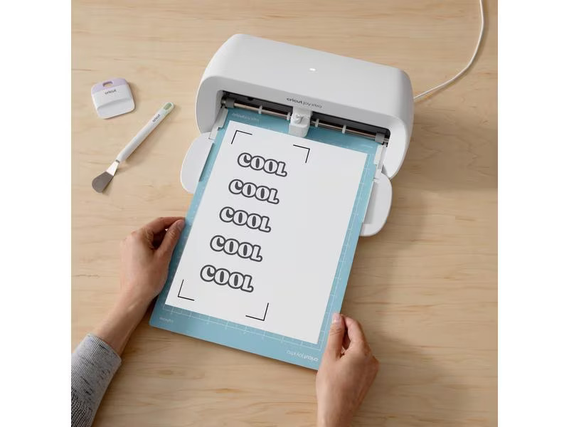 Cricut Vinylfolie Joy Xtra bedruckbar A4, 12 Stück, Transparent