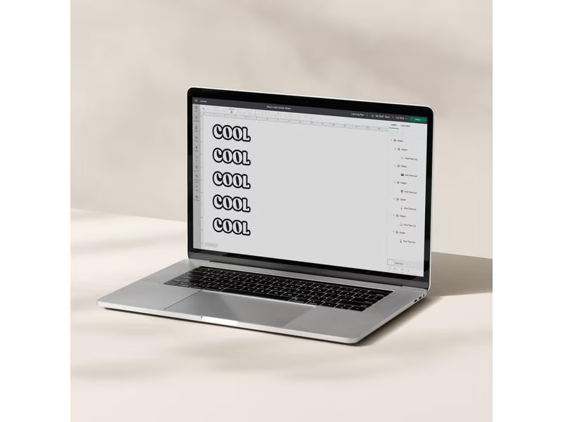 Cricut Vinylfolie Joy Xtra bedruckbar A4, 10 Stück, Silber