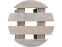 Esschert Design Rolleruntersetzer Rund S Grau/Schwarz