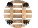 Esschert Design Rolleruntersetzer Rund S Braun