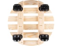 Esschert Design Rolleruntersetzer Rund L Nature/Schwarz