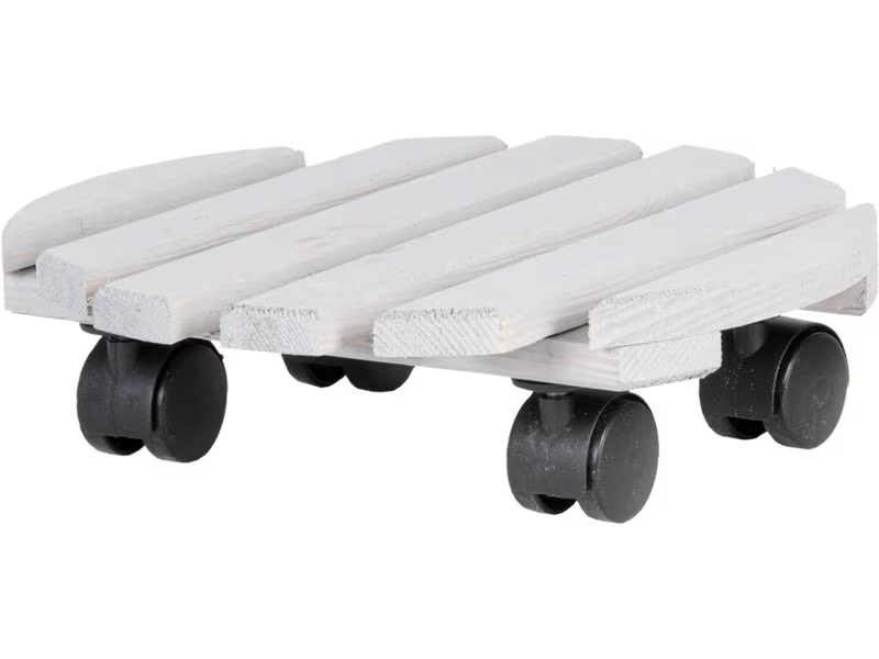 Esschert Design Rolleruntersetzer Rund L Grau/Schwarz