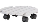 Esschert Design Rolleruntersetzer Rund L Grau/Schwarz