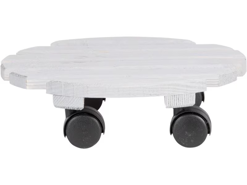 Esschert Design Rolleruntersetzer Rund L Grau/Schwarz
