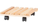 Esschert Design Rolleruntersetzer Quadratisch L Nature/Schwarz