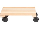 Esschert Design Rolleruntersetzer Quadratisch L Nature/Schwarz