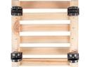 Esschert Design Rolleruntersetzer Quadratisch L Nature/Schwarz