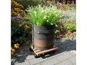 Esschert Design Rolleruntersetzer Quadratisch L Braun