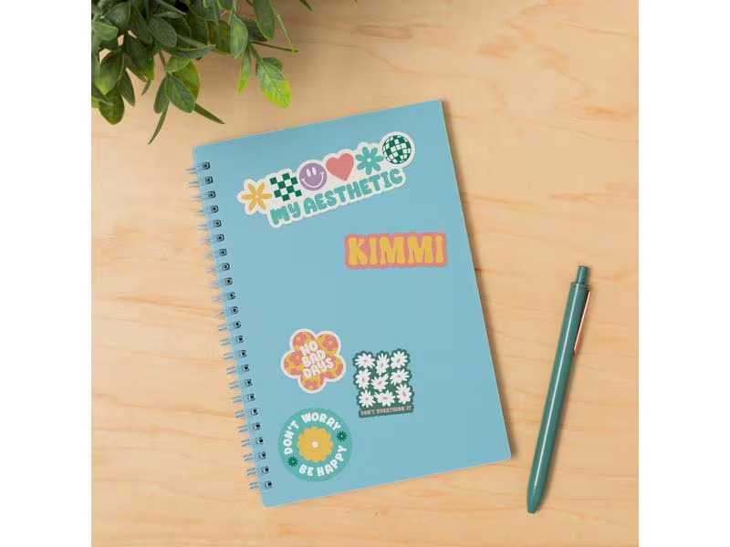 Cricut Stickerpapier Joy Xtra bedruckbar A4, 8 Stück, Weiss