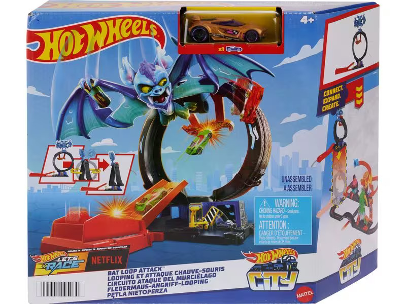 Hot Wheels Action Cars Hot Wheels City Nemesis Bat vs Tire Shop