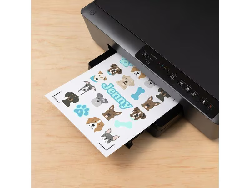 Cricut Stickerpapier Joy Xtra A4, 5 Bogen, Transparent Holo