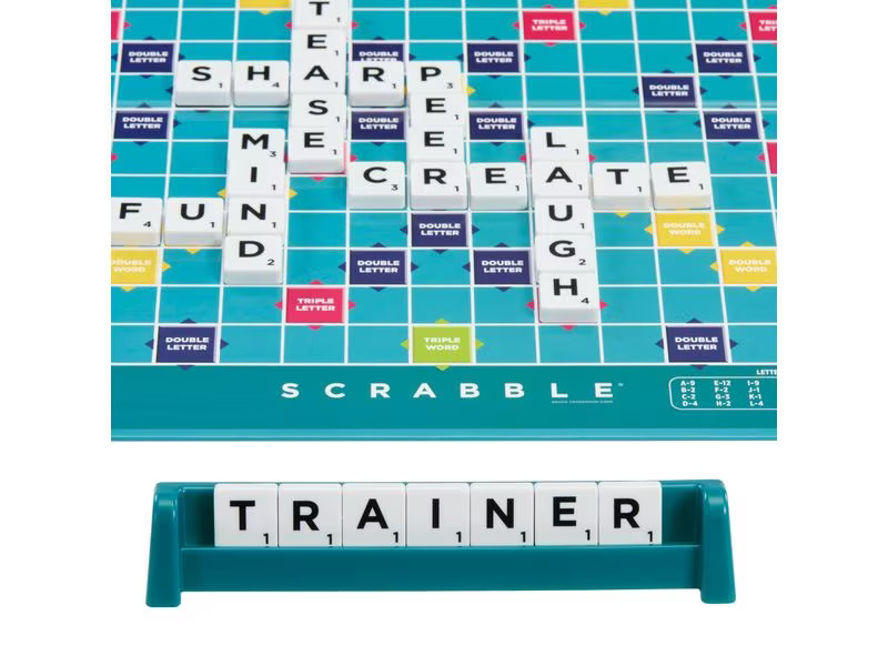 Mattel Spiele Familienspiel Scrabble Classic 2 in 1 -DE-