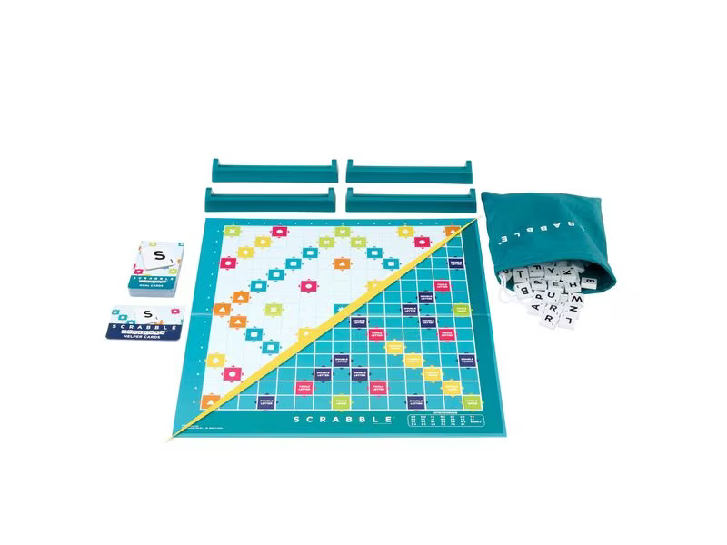Mattel Spiele Familienspiel Scrabble Classic 2 in 1 -DE-