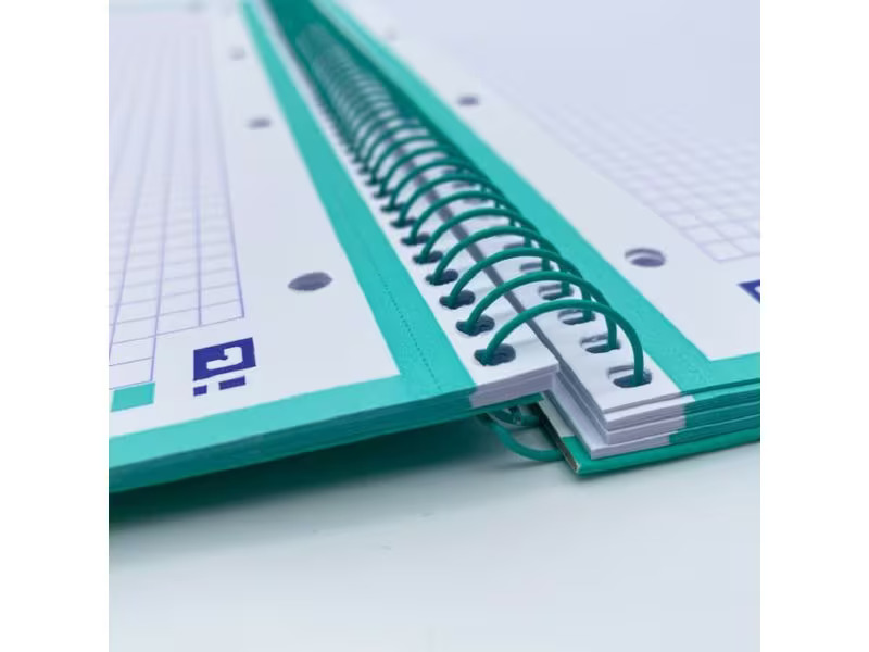 Oxford Schreibblock School Touch A4+, kariert, Pastellmint