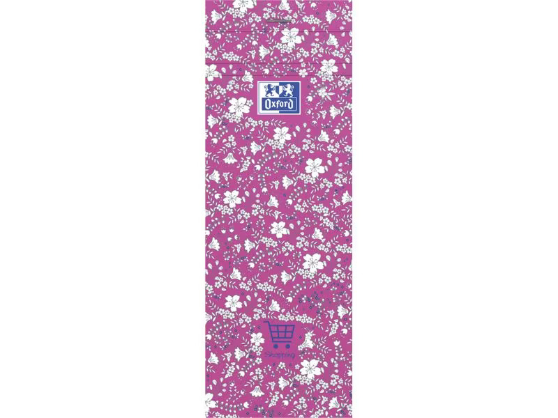 Oxford Notizblock GO Floral 74 x 210 mm, liniert