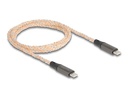 Delock USB 2.0-Kabel RGB Beleuchtung, PD 3.0, USB C - USB C 1.2 m