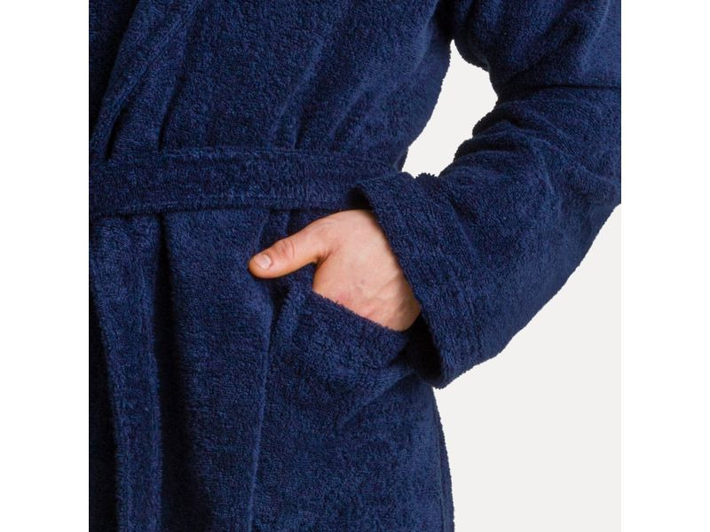 Möve Bademantel Superwuschel M, Blau