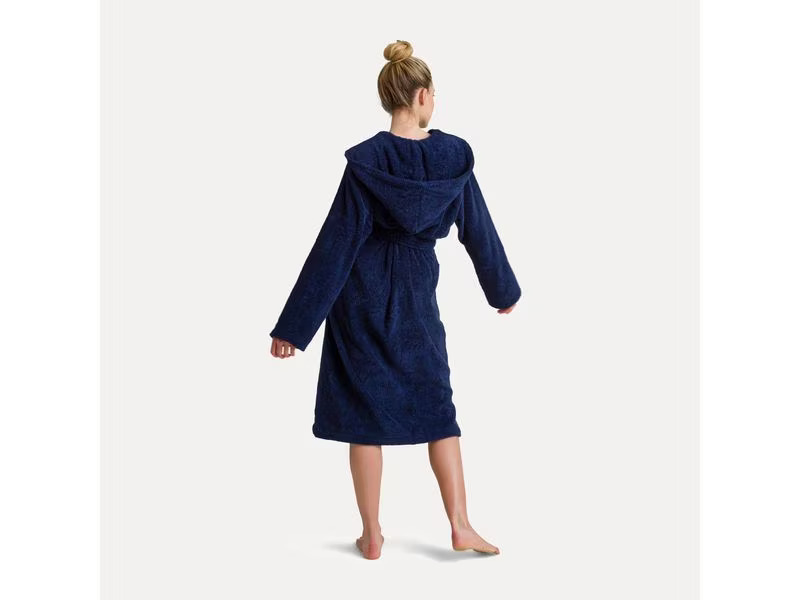 Möve Bademantel Superwuschel M, Blau