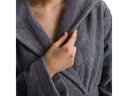 Möve Bademantel Superwuschel L, Stone Gray