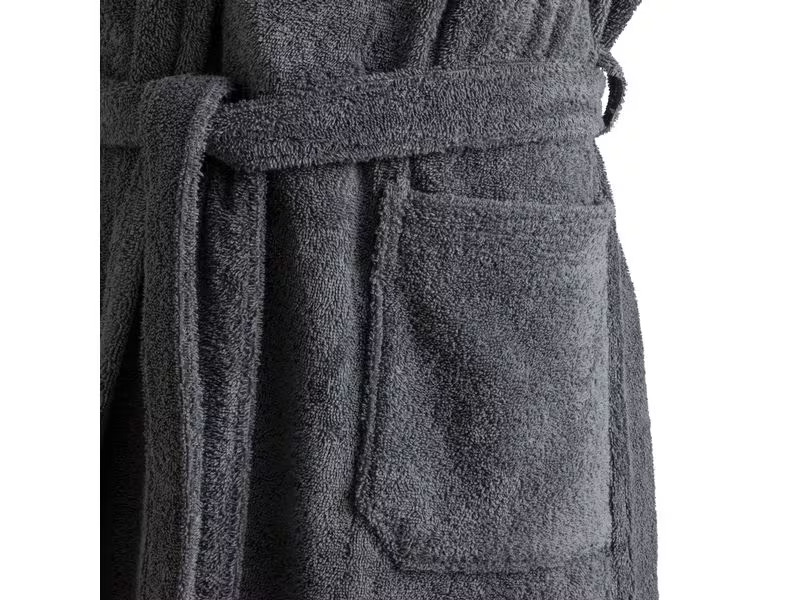 Möve Bademantel Superwuschel L, Stone Gray