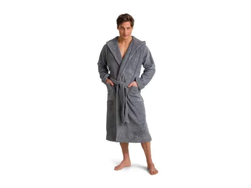 Möve Bademantel Superwuschel L, Stone Gray