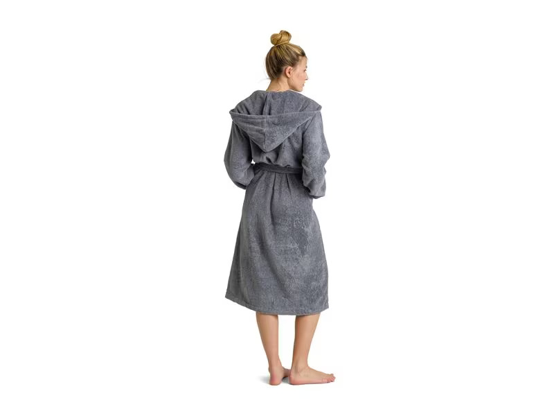 Möve Bademantel Superwuschel L, Stone Gray