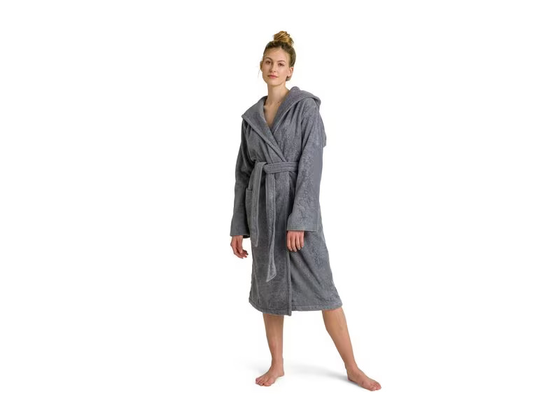 Möve Bademantel Superwuschel L, Stone Gray