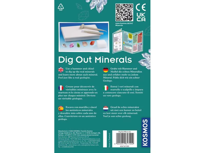 Kosmos Experimentierkasten Dig Out Minerals Multilingual