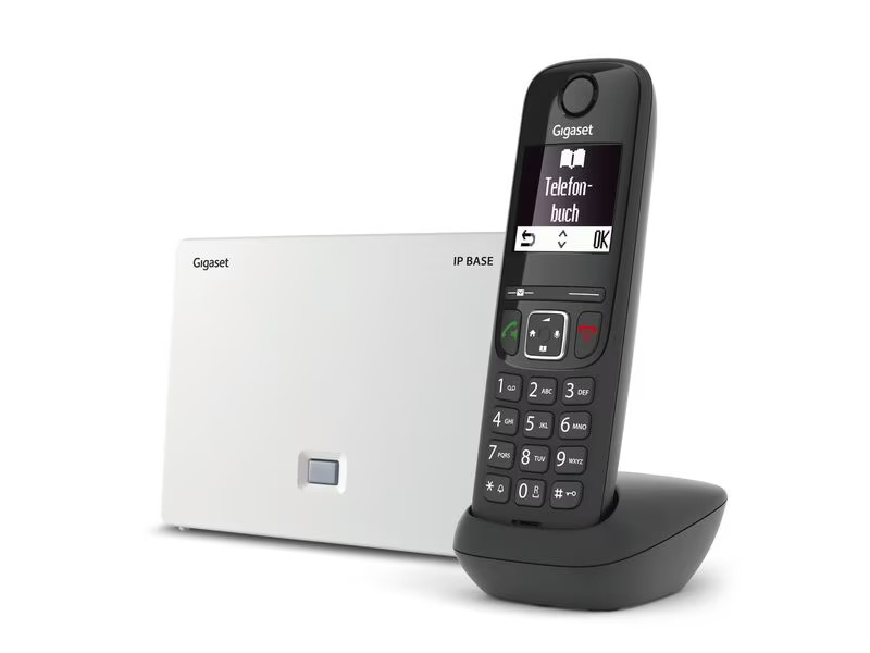 Gigaset Schnurlostelefon AS690A IP BASE  Schwarz