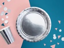 Partydeco Einwegbecher Uni 220 ml, 6 Stück, Silber