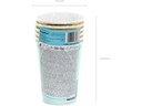 Partydeco Einwegbecher 220 ml, 6 Stück, Blau