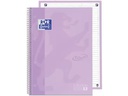 Oxford Schreibblock School Touch A4+, liniert, Pastellila