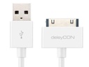 deleyCON USB 2.0-Kabel USB A - Apple Dock 30-Pin 0.5 m