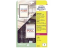 Avery Zweckform Vielzweck-Etiketten 210 x 148 mm, 10 Blatt, 10 Stück